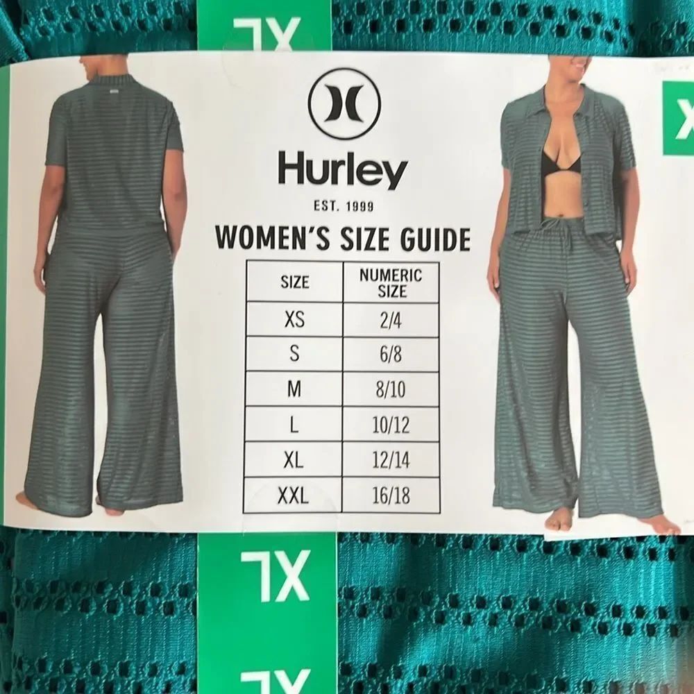 Hurley Women’s Swim 2-Piece Cover-Up Set Crochet